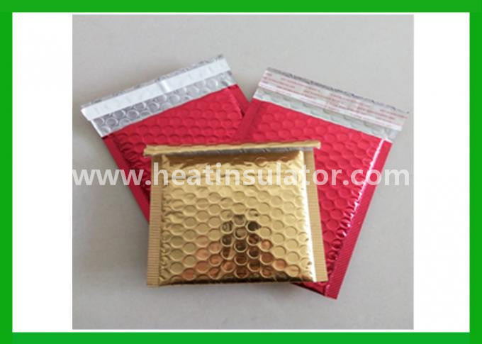 Gold Metallic Foil Insulated Mailers Water Proof Moisture CD Packaging