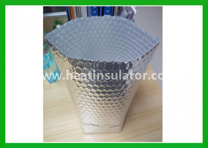 Double Foil Bubble Box Thermal Insulation Container Liner With Gap For 48 Hours