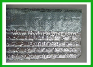 China Silver Bubble Reflective Foil Insulation With Woven Fabric Roof Insulation supplier