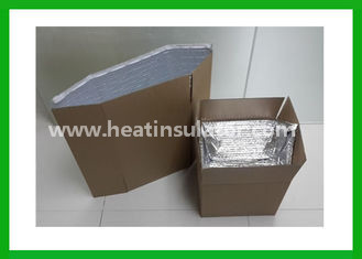 China Foil Laminated Bubble Insulated Box Liners One Piece Laminated Cold Protection supplier