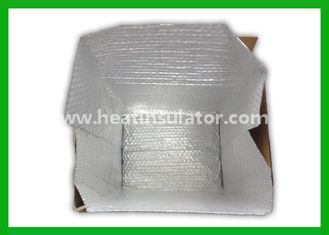 China High Density Bubble Foil Insulated Shipping Box Liners With Outer Box supplier