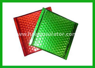 China Flashy Red Moisture Metallic Bubble Insulated Mailers Packaging Tear Resistant supplier