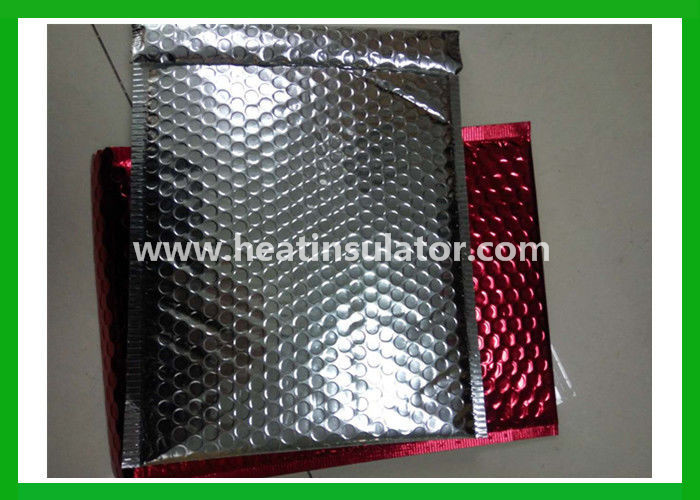 Moisture Shockproof Metallic Poly Foil Bubble Insulated Mailers For Shipping
